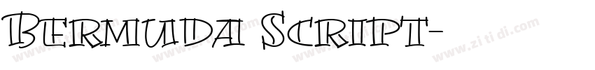 Bermuda Script字体转换
